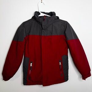 "L.L.Bean Kid's Wildcat Moisture/Wind Block Dobby Jacket Hooded Sz 6/7